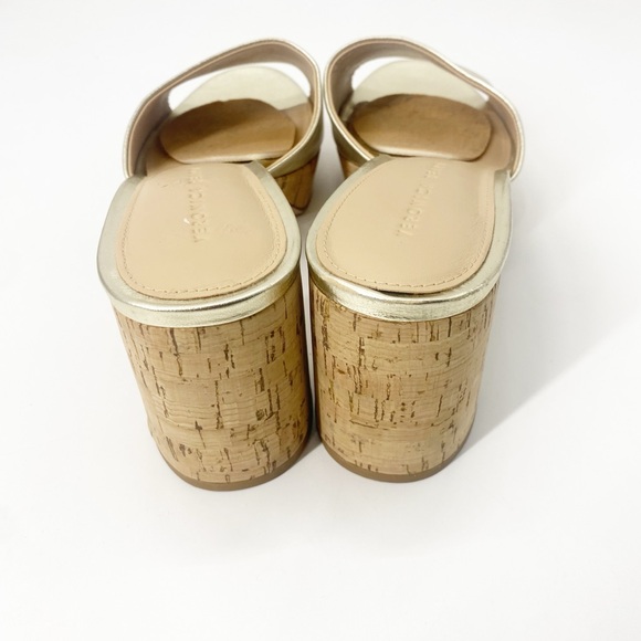 Veronica Beard Women’s Dali Platform Sandals sz 10 Metallic Gold - Picture 6 of 7